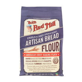 Bob's Red Mill Natural Foods Inc Kosher Artisan Bread Flour, 5 Pounds, 4 per case