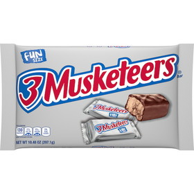 3 Musketeers Candy Fun Size, 10.48 Ounces, 24 per case