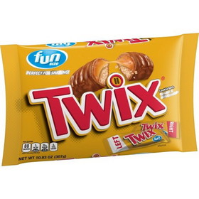 Twix Caramel Fun Size Candy, 10.83 Ounces, 20 per case