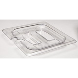 Cambro Camwear 1/6 Clear Notched With Handle Clear Food Pan Cover Lid, 6 Each, 1 per case