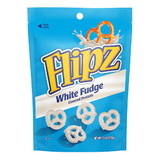 Flipz Pretzels Chocolate Covered White Fudge Stand Up Pouch, 7.5 Ounces, 8 per case