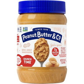 Peanut Butter & Co. All Natural Smooth Crunch Time Peanut Butter 16 Ounce Jar - 6 Per Case
