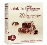 Thinkthin Brownie Crunch Bars, 10.5 Ounces, 4 per case