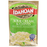 Idahoan Foods Mashed Potatoes Sour Cream & Chive Pouch, 4 Ounces, 12 per case