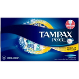Tampax Pearl Regular Tampons, 8 Count, 12 per box, 4 per case