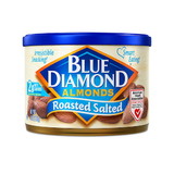 Blue Diamond Almond Roasted & Salted 6Oz, 6 Ounces, 12 per case