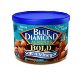 Blue Diamond Almonds Almonds Whole Salt & Vinegar Bold, 6 Ounces, 12 per case