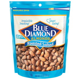 Blue Diamond Almonds Almonds Roasted Salted 12Oz, 12 Ounces, 6 per case
