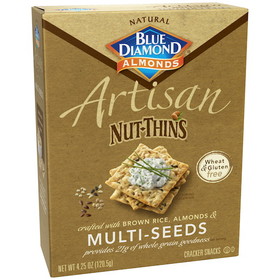 Blue Diamond Almonds Multi Seed Crackers 4.25 Ounce, 4.25 Ounces, 12 per case