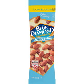 Blue Diamond Almonds Low Sodium Lightly Salted Almonds, 1.5 Ounces, 12 per case