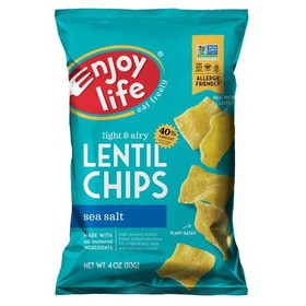Enjoy Life Lentil Chips Light Sea Salt, 4 Ounces, 12 per case