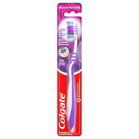 Colgate Adult Medium Bristle Zig Zag Flex Toothbrush, 1 Each, 12 per case