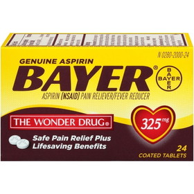 Bayer Aspirin Tablet, 24 Piece, 3 Per Box, 12 Per Case
