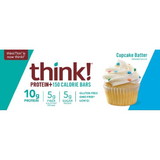 Thinkthin Cupcake Batter Protein Bar, 1.41 Ounces, 12 per case