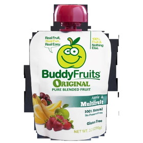 Buddy Fruits Pure Blended Multi-Fruit Snack, 3.2 Ounces, 18 per case