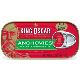 King Oscar Flat Anchovies, 2 Ounces, 18 per case