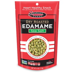 Seapoint Farms Edamame Dry Roasted Lightly Salted, 4 Ounces, 9 per case