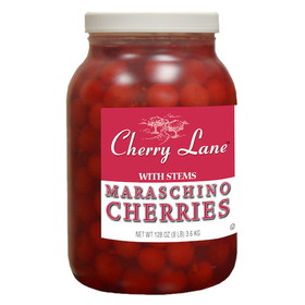 Cherry Lane Maraschino Cherry With Stem, 1 Gallon, 4 per case