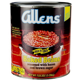 Allen Baked Beans Seasoned Canned, 115 Ounces, 6 per case