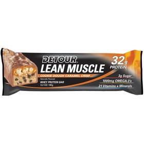 Detour Whey Protein Lean Muscle Cookie Dough Caramel Crisp 90G Bars