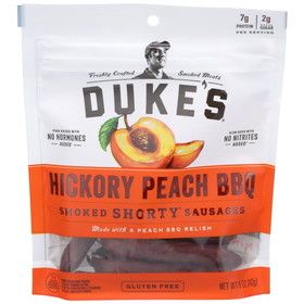 Duke'S Hickory Peach Bbq Smoked Shorty Sausages 5 Ounces Per Pack - 8 Per Case