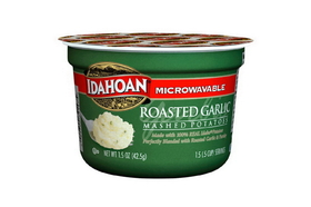 Idahoan Foods Roasted Garlic Mashed Potato Microwavable Bowl 1.5 Ounces Per Bowl - 10 Per Case