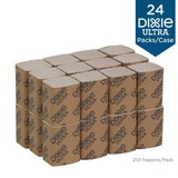 Dixie 6.5 Inch X 9.85 Inch Ultra Interfold Brown 2 Ply Napkin Dispenser Refill, 1 Count, 24 per case