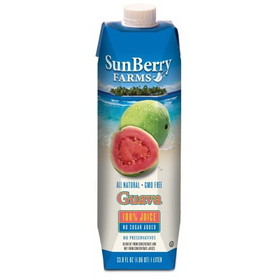 Sunberry Farms Guava 100% Juice, 33.81 Fluid Ounces, 12 per case