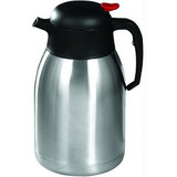 Winco 2 Liter Stainless Steel Push Button Carafe 1 Per Pack
