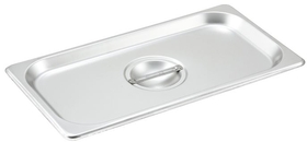Winco Third Size Stainless Steel Steam Pan Cover 1 Per Pack