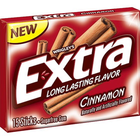 Extra Cinnamon Gum, 15 Piece, 12 per case
