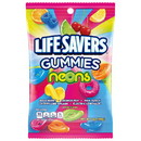 Lifesavers Neon Peg Gummies Candy Bag 7 Ounces - 12 Per Case