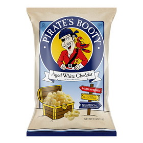 Pirate's Booty Aged White Cheddar Cheese Puffs, 4 Ounces, 12 per case