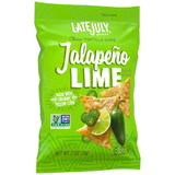 Late July Tortilla Chips Clasico Jalapeno Lime, 2 Ounces, 6 per case