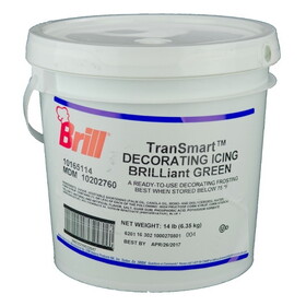 Brill Green Decorating Icing, 14 Pound