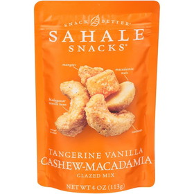 Sahale Sahale Tangerine Vanilla Cashew Macadamia, 4 Ounces, 6 per case