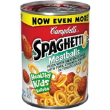 Campbell's Spaghetti O's And Meatballs Pasta, 15.6 Ounces, 24 per case