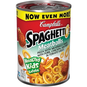 Campbell'S Spaghetti O'S And Meatballs Pasta 15.6 Ounce Can - 24 Per Case