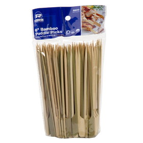Royal 6 Inch Bamboo Paddle Pick, 100 Each, 10 per case