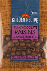 Golden Recipe Chocolate Raisins, 3.5 Ounces, 8 per case