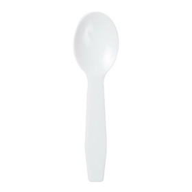 Royal White Plastic Taster Spoon, 3000 Each, 1 per case