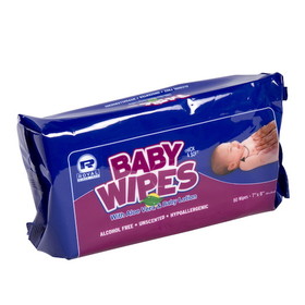 Royal Unscented Refill Baby Wipe, 80 Each, 12 per case