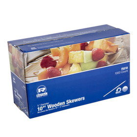 Royal 10 Inch Wood Skewer 1000 Per Pack - 3 Per Case