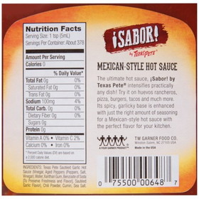 Texas Pete Sabor Mexican Hot Sauce 64 Ounce Jugs - 4 Per Case