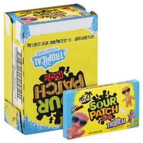 Sour Patch Kids Tropical Fat Free Soft Candy, 3.5 Ounces, 12 per case