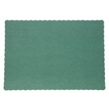 Royal 9.25 Inch X 13.25 Inch Dark Green Placemat, 1000 Each, 1 per case