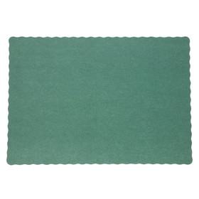 Royal 9.25 Inch X 13.25 Inch Dark Green Placemat, 1000 Each, 1 per case