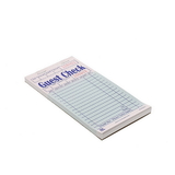 Royal Paper 1 Part Booked Green Guest Check 10 Per Pack - 5 Per Box - 5 Per Case