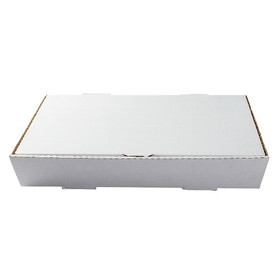 Royal 21 Inch X 13 Inch X 3 Inch Full Pan White Corrugated Catering Box, 50 Each, 1 per case