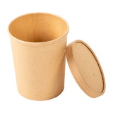 Royal 32Oz Kraft Paper Food Container With Lid, 250 Each, 1 per case